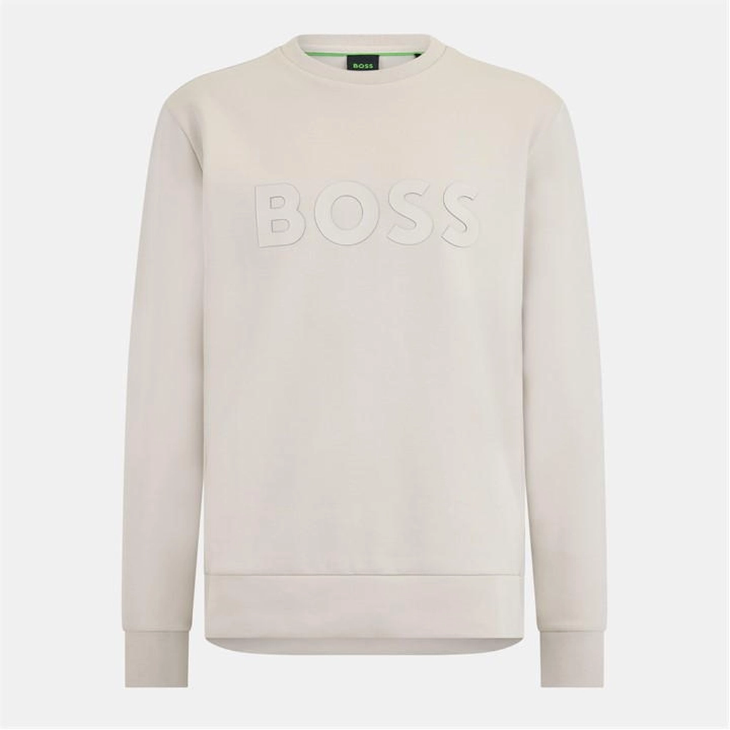 Hugo Boss Stretch Cotton Logo Sweatshirt - Beige